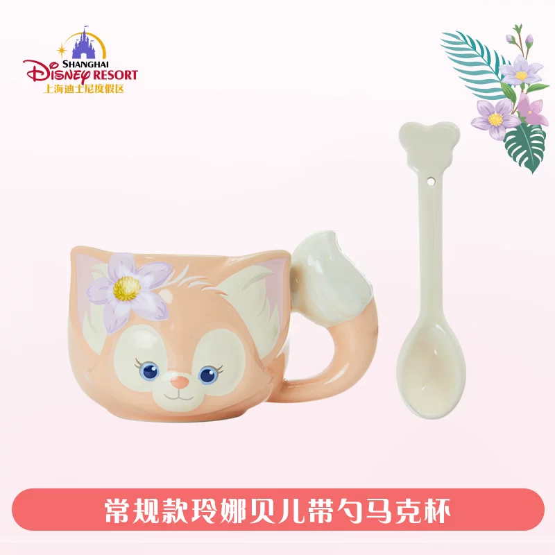 Керамическая кружка Shanghai Disney Lina Belle официальный тематический напиток с ложкой для офисного использования