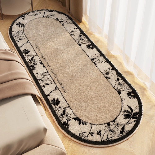 Овальное прикроватное одеяло в американском стиле с кондиционером, коврик для ног перед кроватью в главной спальне, короткий плюшевый журнальный столик, длинный нескользящий коврик