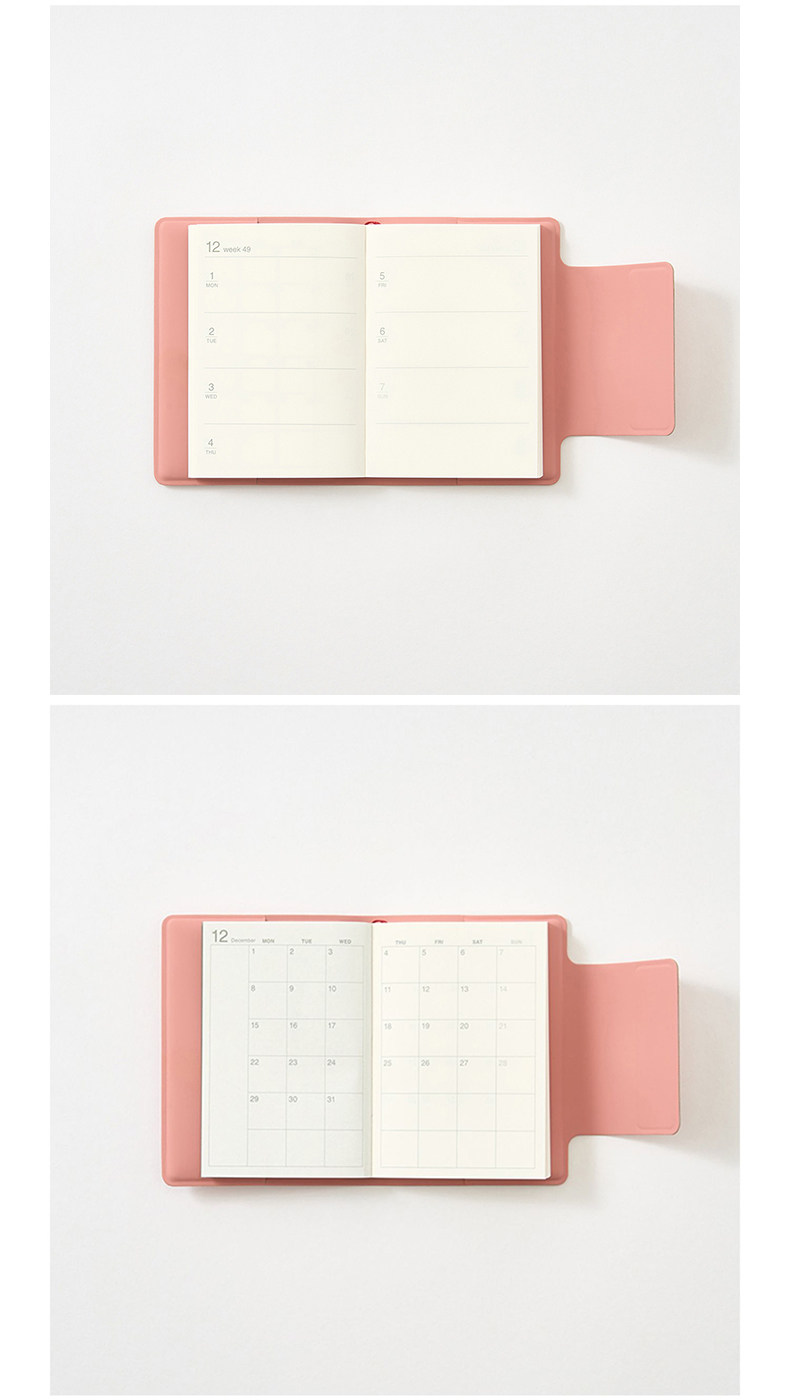 [STOCK] MUJI Planner Mensual/Semanal A7 + Lápiz (Color a elección)