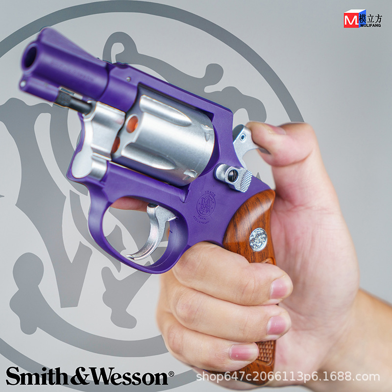 Model Cube M36 Revolver Soft Bullet Mechanical Continuous Fire Metal Revolver Smith Collector's Edition Toy Model for Boys