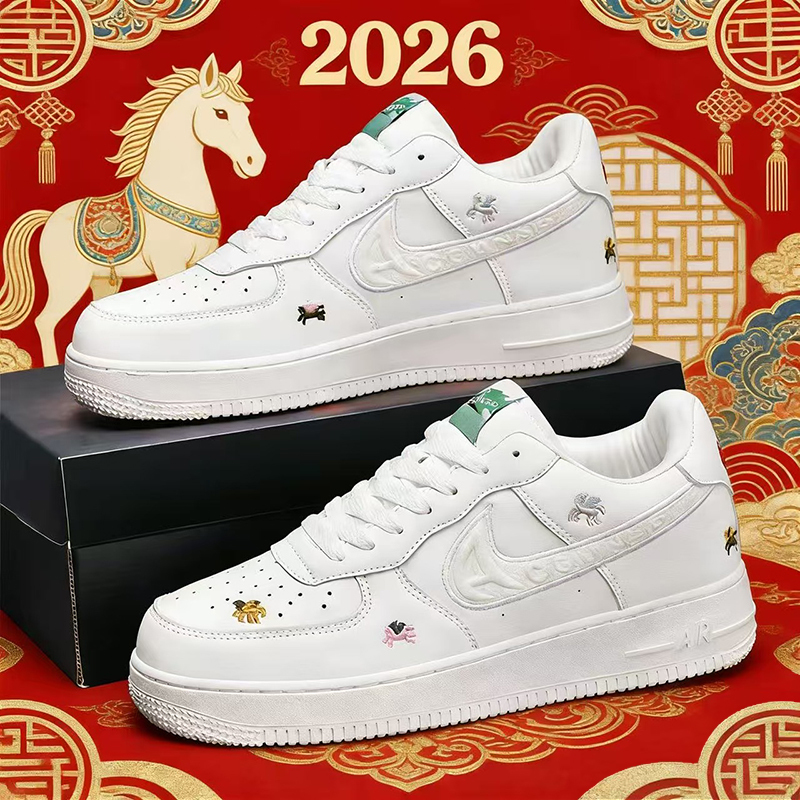 2026 New Model Year of the Horse Limited Edition Platinum Four-Hook Couple Style Putian Youth Student Fashion Versatile Unisex Sneakers 2026 New Model Year of the Horse Limited Edition Platinum Four-Hook Couple Style Putian Youth Student Fashion Versatile Unisex Sneakers