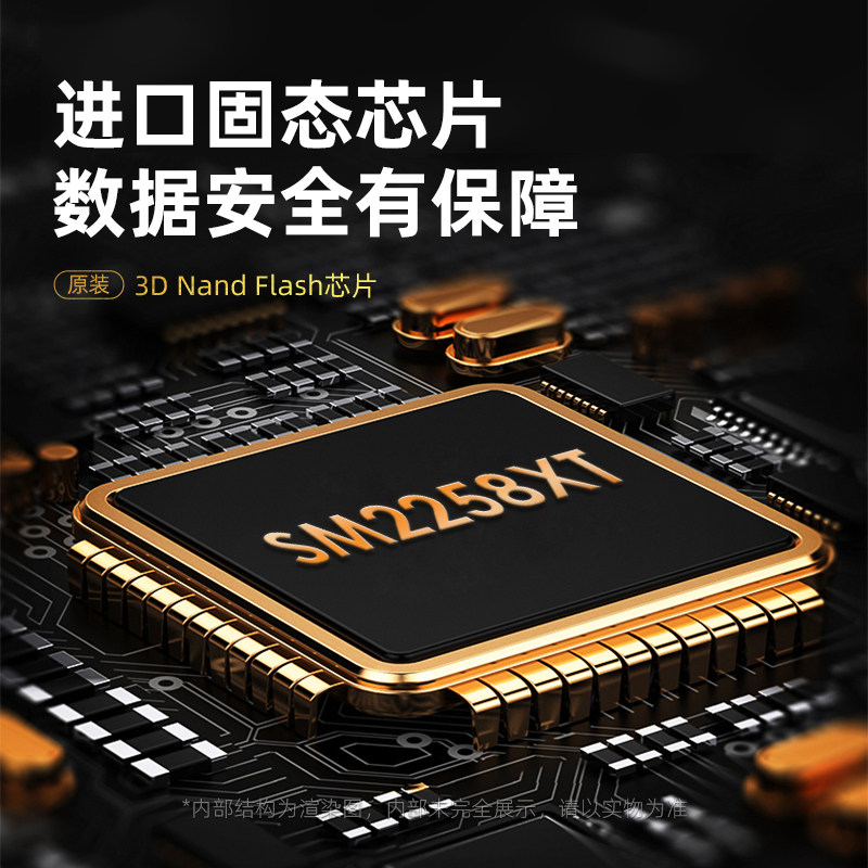 Getea Mobile Solid State Drive 4t External 2t High-Speed Solid State Drive 1t Dual-Use for Mobile Phones and Computers with Large Capacity