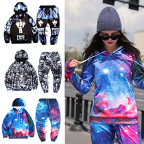 Starry Sky Series 3D Lovers Suit Animal Series Printed Tandem Hat Guard Clothing Cartoon Full Of Men And Women Fashion Casual Wear