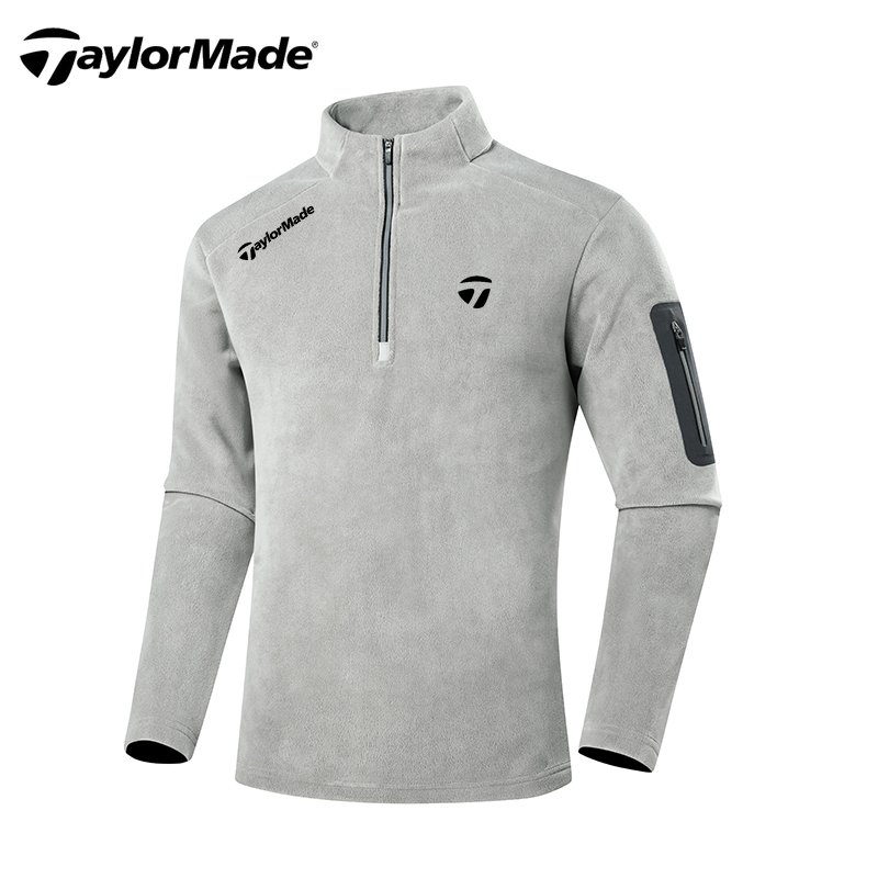 Taylormade/Taylormade Autumn and Winter Super Warm Fleece Half-Zip Base Layer Outdoor Warm Windproof Top