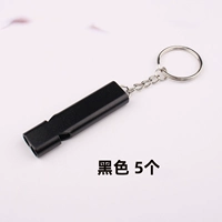 Металлический черный свисток, алюминиевый сплав, 5 шт