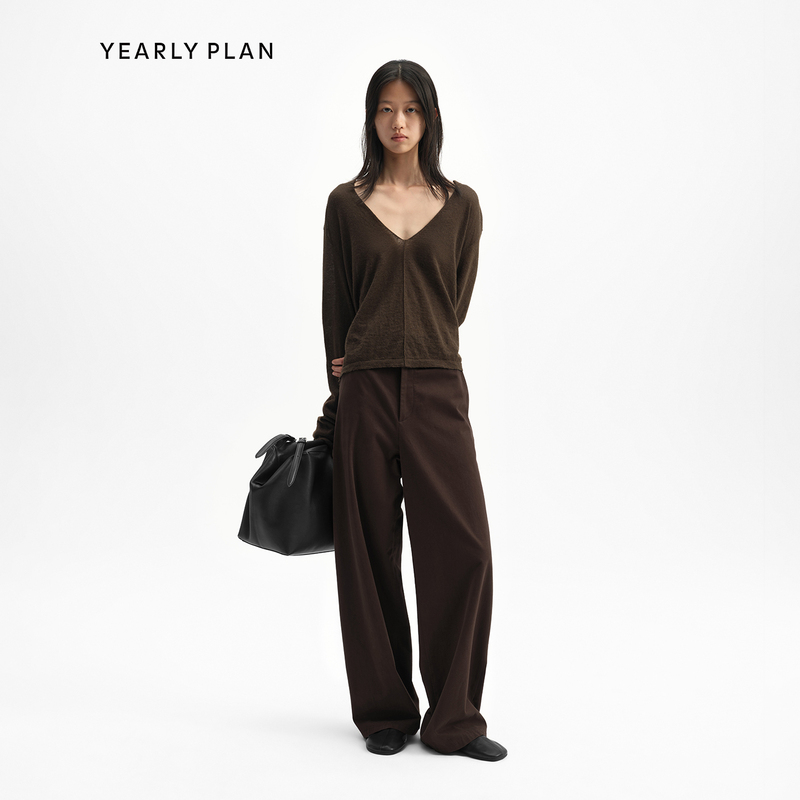 Yearly Plan 26Aw Ready-To-Wear Series Cotton Enzyme-Washed Low-Rise Straight-Leg Jeans Yearly Plan 26Aw Ready-To-Wear Series Cotton Enzyme-Washed Low-Rise Straight-Leg Jeans