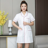 Женский белый, красный края короткий пальто