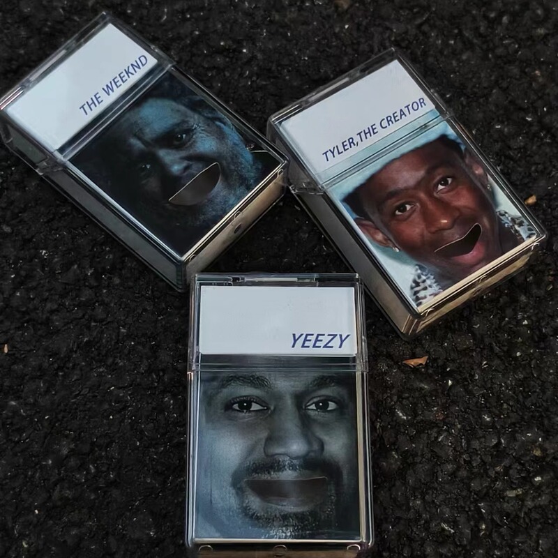 Kanye, Drake, Playful, Prank, Rap, Cigarette Box, Gift, Original Creative Design, European and American Music, Rap