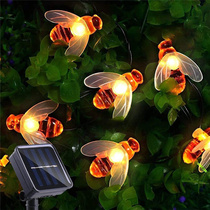 Solar String Light 20 LED Cute Bee Outdoor Light Wedding Hom