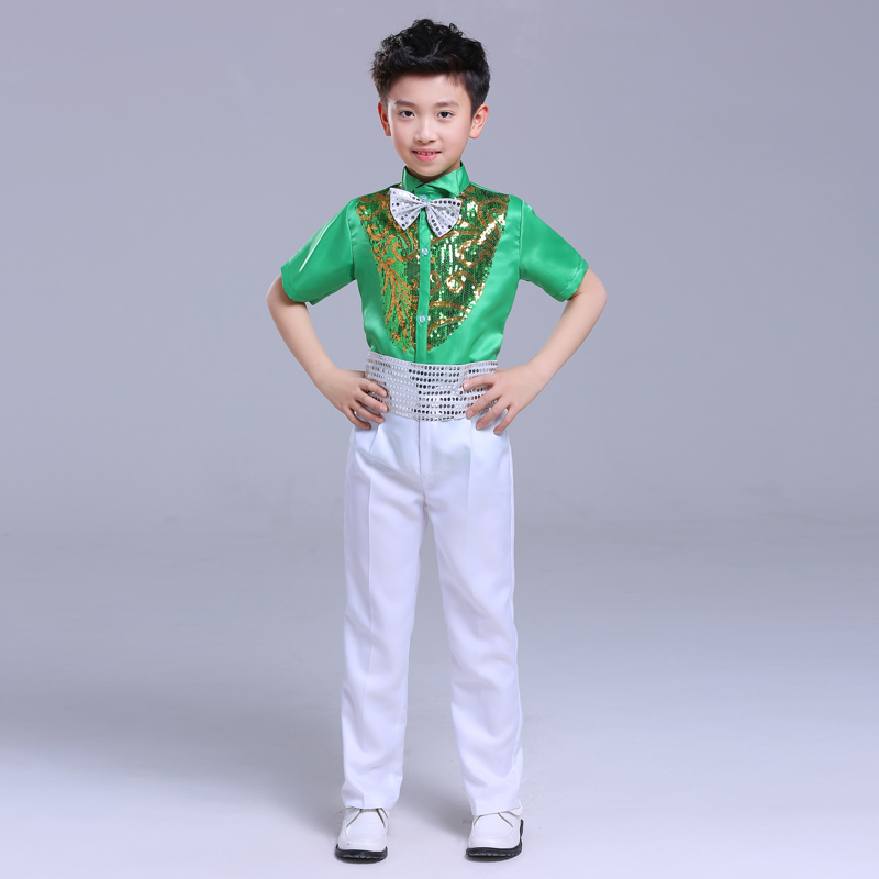 Quần áo trường tiểu học quần áo trẻ em mẫu giáo khiêu vũ tập thể Trang phục Chunxiao nam nữ đọc thơ trang phục động vật biển cho bé yêu