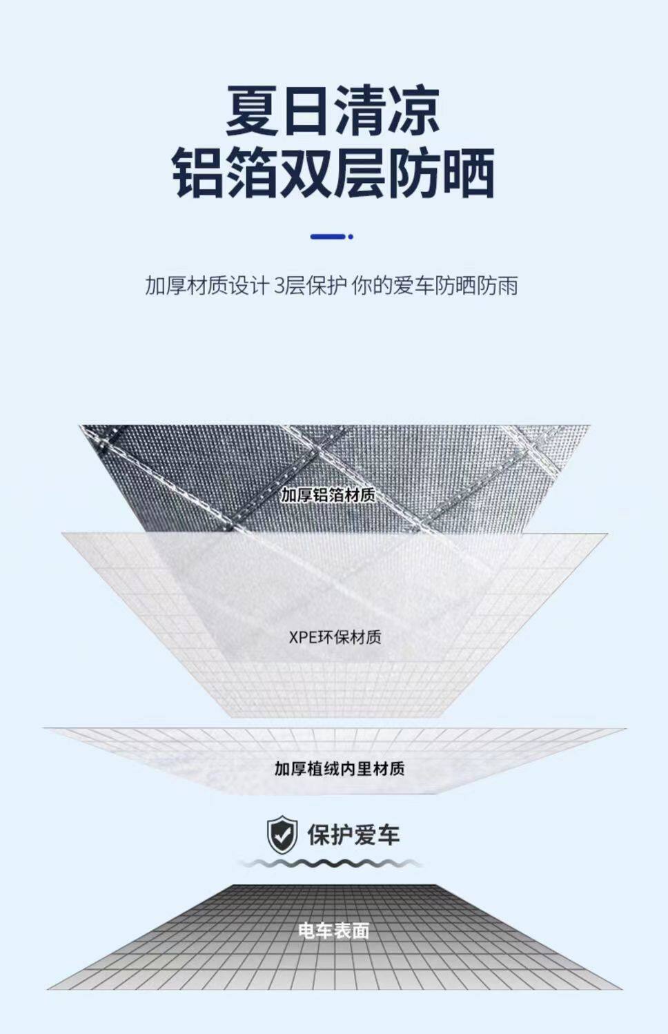 Cross-Border Thickened Electric Vehicle Rain Cover, Sun Protection Cover, Motorcycle Rain Cover, Car Cover, Snowproof and Dustproof Sunshade Cover