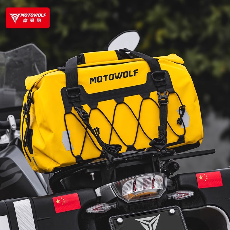 Motowolf バイクテールバッグ バイクライダー後部座席バッグ ライディング長距離バイク旅行用品短距離バッグ防水バッグ