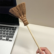 Computer cleaning brown hair brush gap cleaning brush long handle multifunctional desktop broom mini tea ceremony accessories pot pen