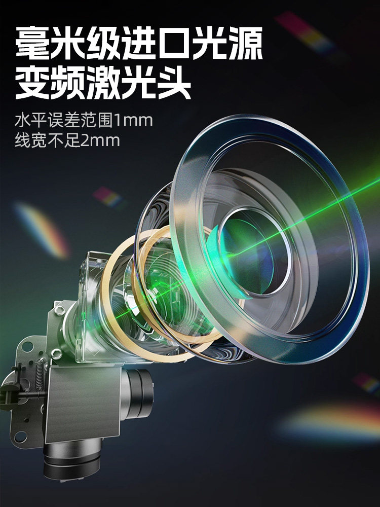 Laser Infrared Level Meter High-Precision Green Strong Light Thin Line New Mini Marking Line Locator for Home Use