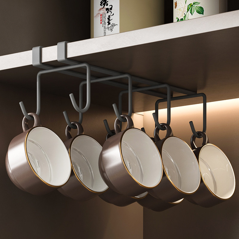 German Selection of Cup Racks, Water Cup Hanging Storage Racks, Under-Cabinet Hooks, Tea Cup Hanging Storage Racks