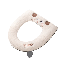 Household four-season universal toilet seat waterproof zipper toilet pad winter thickened toilet gasket 3155