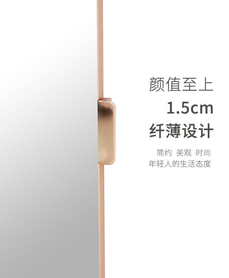 Декоративные зеркала 衣柜镜子旋转穿衣镜试衣全身折叠平开门内置内装隐形对开门推拉镜