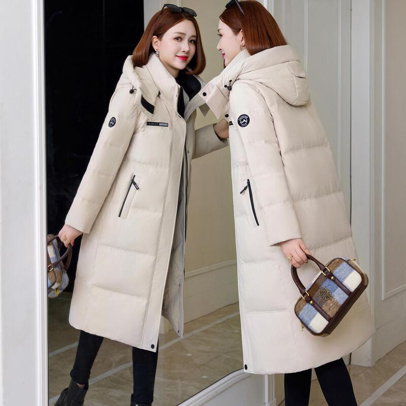 Women's Fashionable Mid-Length Thickened Winter Coat Casual down Jacket Warm 2025 Stylish White Duck down New Model Women's Fashionable Mid-Length Thickened Winter Coat Casual down Jacket Warm 2025 Stylish White Duck down New Model