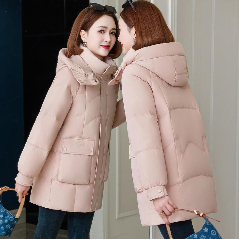 Young Mom's Thick Warm Mid-Length Stylish New down Jacket for Middle-Aged Women, Winter 2025 Hooded Coat Young Mom's Thick Warm Mid-Length Stylish New down Jacket for Middle-Aged Women, Winter 2025 Hooded Coat