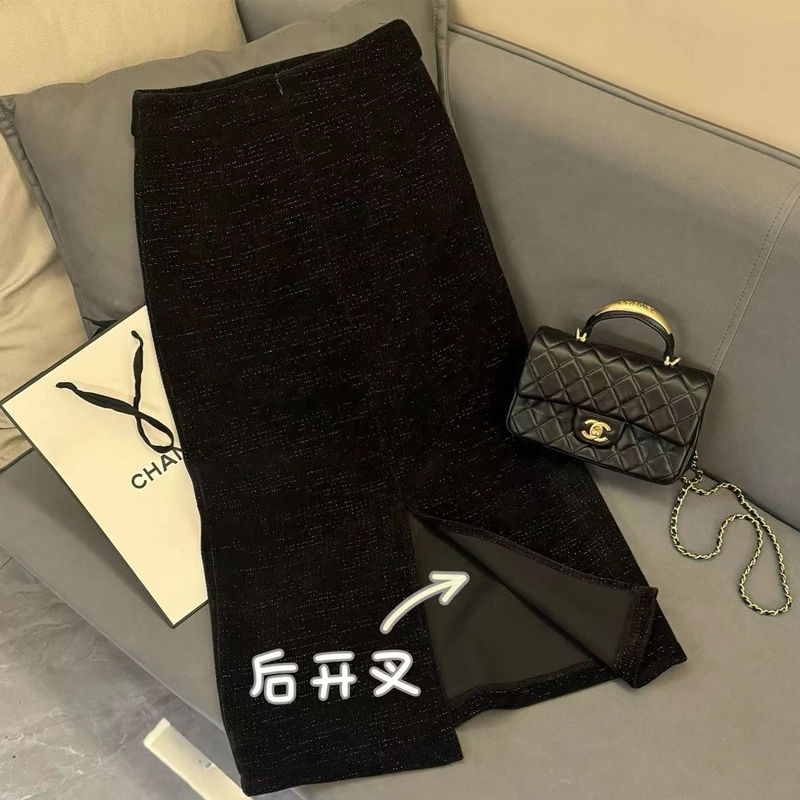 Black Sequined Skirt for Women, Slim-Fitting Little Black Dress, 2026 Spring and Autumn New Stylish Mid-Length Skirt with Back Slit and Hip-Hugging Design Black Sequined Skirt for Women, Slim-Fitting Little Black Dress, 2026 Spring and Autumn New Stylish Mid-Length Skirt with Back Slit and Hip-Hugging Design