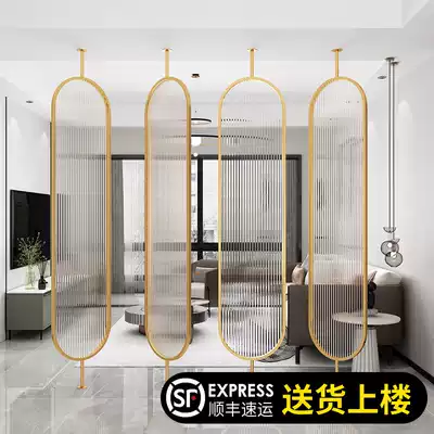 Net celebrity store creative rotating screen clothing store manager rainbow glass partition decoration living room light luxury entrance home occlusion