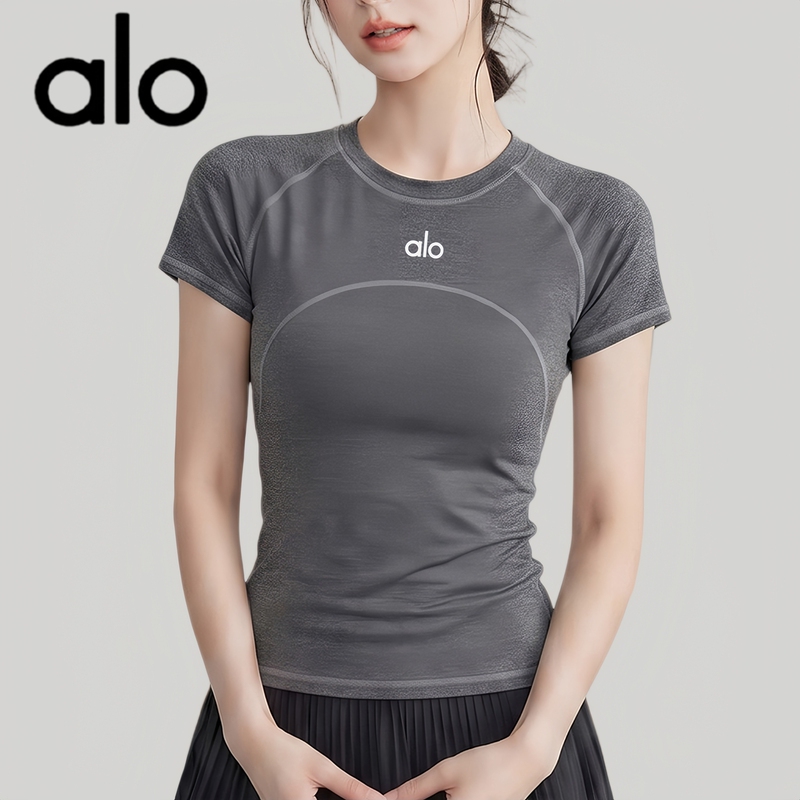 Aio Yoga Wear Short-Sleeved Slim Fit Sports Top Quick-Drying T-Shirt Running Pilates Training Fitness Wear for Women Aio Yoga Wear Short-Sleeved Slim Fit Sports Top Quick-Drying T-Shirt Running Pilates Training Fitness Wear for Women