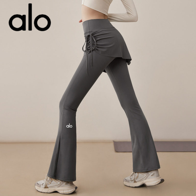 Aio Two-In-One Yoga Pants for Women, High-Waisted, Butt-Lifting, Skirt-Pants, Tight-Fitting, Anti-Exposure, Flared Pants, Pilates, Sports, Fitness Aio Two-In-One Yoga Pants for Women, High-Waisted, Butt-Lifting, Skirt-Pants, Tight-Fitting, Anti-Exposure, Flared Pants, Pilates, Sports, Fitness