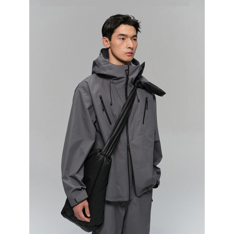 Nans Teflon Three-Proof Multi-Layer Composite Ykk Waterproof Zipper Fully Taped Hard Shell Functional Jacket Ns8G03