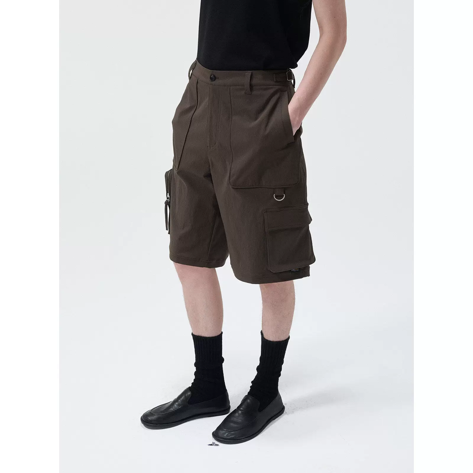 Шорты карго из Cordura нейлона с тремя карманами, регулируемая талия, NS10B12