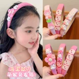 Детский розовый поролоновый ободок, мультяшный кролик, детские шпильки для волос, аксессуар для волос, новая коллекция