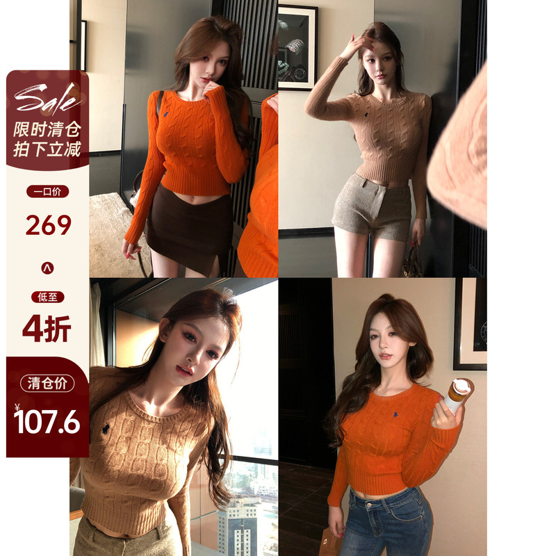 [Clearance 60% off] Nancy Fairynancy High-Quality Girlfriend Pure Wool Sweater Women's Spring Knitted Top