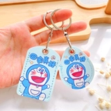 Индукционный мультяшный защитный чехол, маленький картхолдер, прямоугольный чехол для проездного, брелок