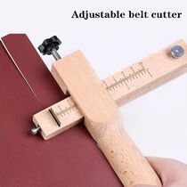 Wooden Adjusting Leather Strap Belt Cutter Leather Strap Cut