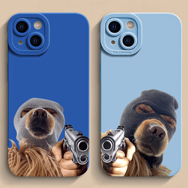 Funny Dog Headgear Phone Case Suitable for iPhone 15 Pro Max Apple 13, 12 Pro Silicone, 14 Pro Funny, 7 Soft, 8 Plus Full Coverage, Xr Anti-Drop, XS Personalized, 11 Pro Max Protective Mini Case