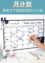 Plan wall stickers erasable work plan board whiteboard daily month 365 days calendar time management weight loss self-
