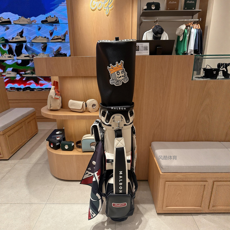 Korean Malbon Golf Bag Unisex 26 New Model Playing Card Large Capacity Limited Edition Stand Bag Korean Malbon Golf Bag Unisex 26 New Model Playing Card Large Capacity Limited Edition Stand Bag
