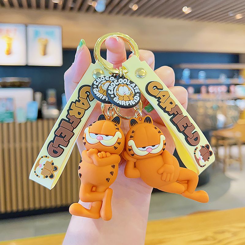 Garfield Cartoon Keychain Pendant for Women, Exquisite and High-End, Personalized Backpack Pendant, Couple Car Keychain for Men Garfield Cartoon Keychain Pendant for Women, Exquisite and High-End, Personalized Backpack Pendant, Couple Car Keychain for Men