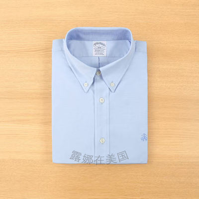 Genuine Booker American Brothers men's long-sleeved shirt, Oxford fabric business casual spring and autumn button-down pointed collar striped shirt