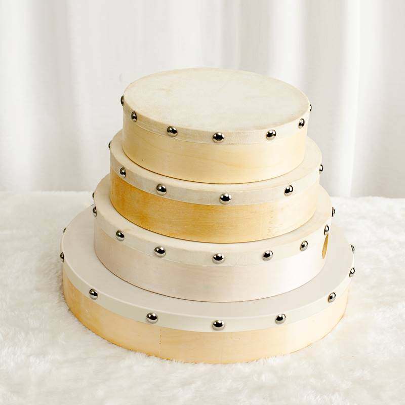 Children's bell drum dance test class performance props Orff percussion instrument Handmade drum teaching aids teachers with kindergarten-Taobao