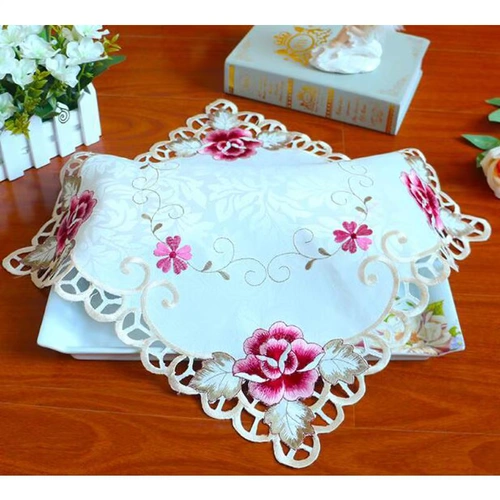 Top Lace Satin Plum Bossom Rose Bouurwerk Cup Cup Coa