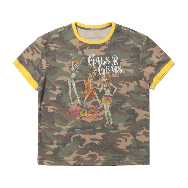 【Pacshop】.Pac Gem Girl Waffle Short Sleeve Gals R Gems Tshirt