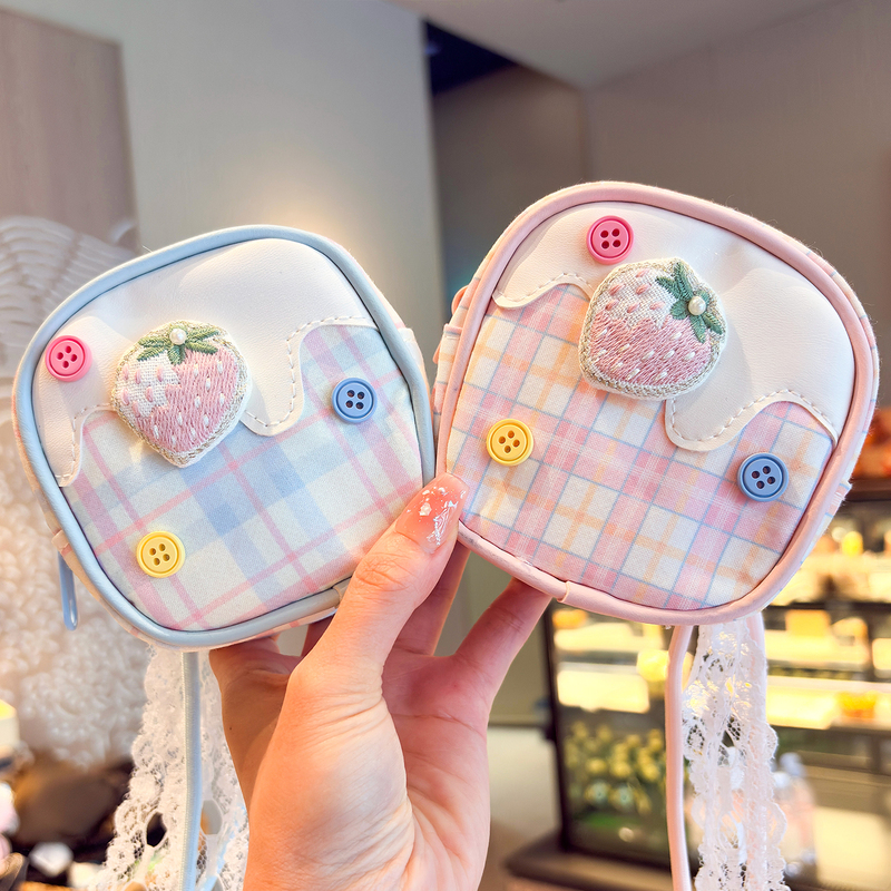 Cute and Creative Coin Purse, Girly Fabric Small Backpack, Keychain Pendant, Portable Cosmetics and Earphone Storage Bag