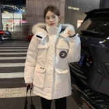 Пуховик, короткая куртка, джинсы с начесом для школьников, коллекция 2022, в американском стиле