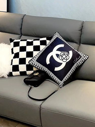 ins Influencer Picks Home Pillow Living Room Bedroom Sofa Bedside Backrest Office with Core Scandinavian Tweed Style