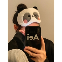 Japans MUJIE panda eye mask for girls to block light for sleep and relieve eye fatigue during lunch break and sleep