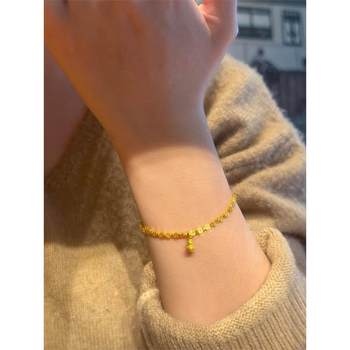 Medieval golden coin gourd bracelet for women light luxury niche