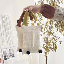 Beautiful element design Nordic living room fabric tissue box creative home car hangable tissue box first-hand source