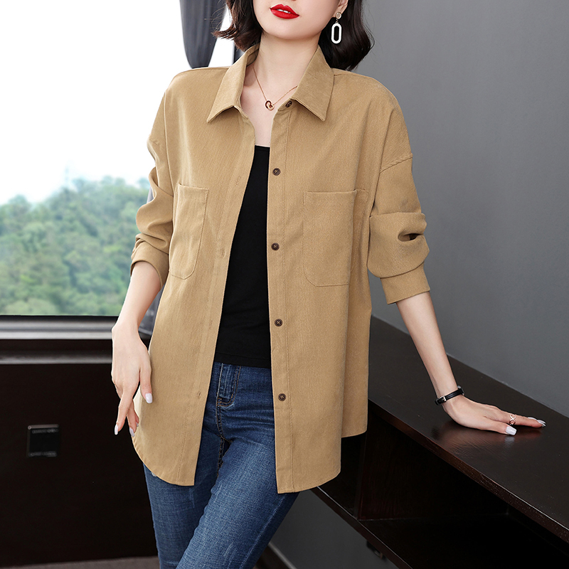 Mid-Length Stylish Shirt Jacket for Women, Spring and Autumn 2026 New Thin Cardigan for Ladies, Stylish Mom Top