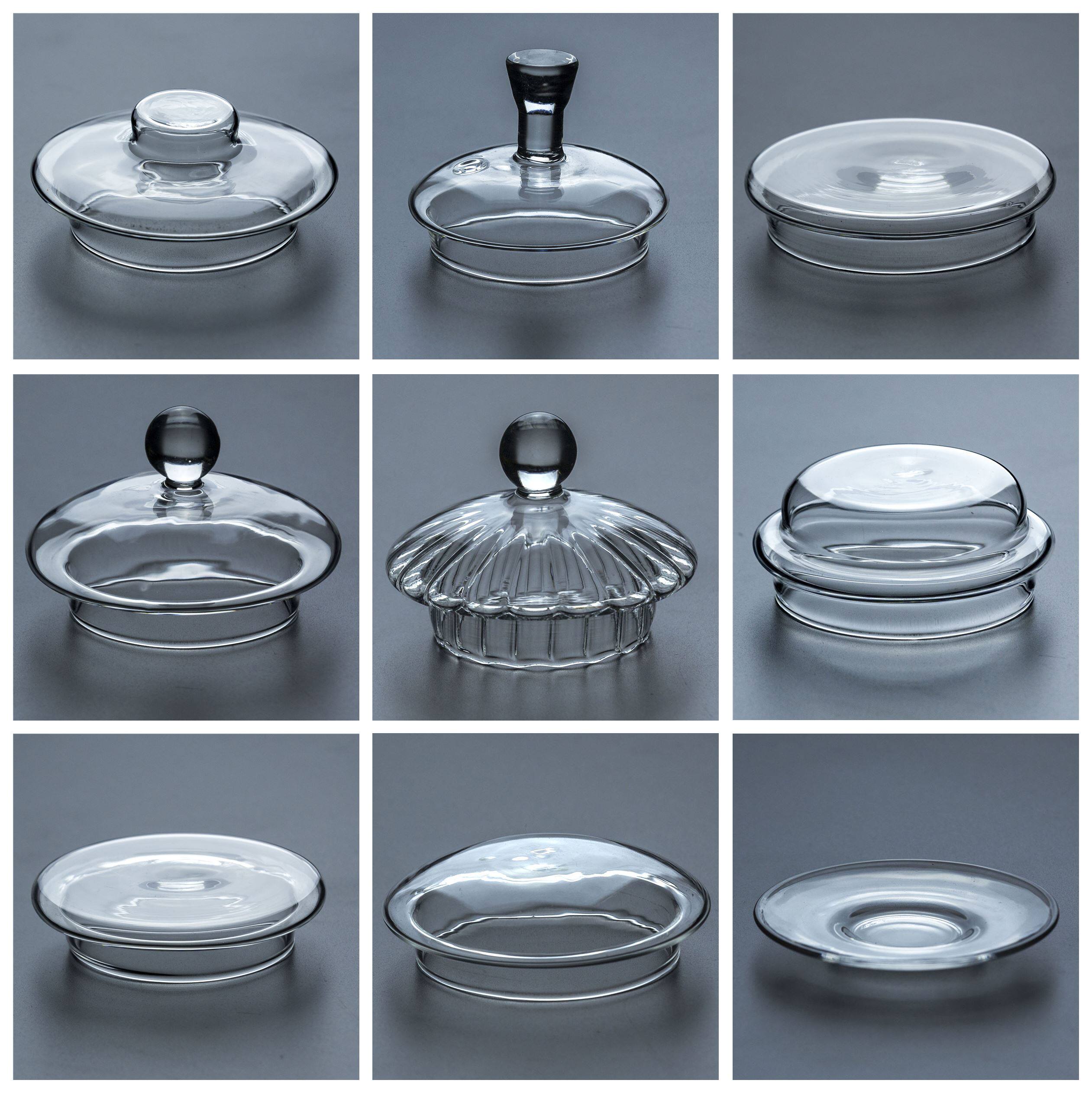 Lid teapot mark accessories glass cup lid tempered glass household lid glass kitchen kettle glass