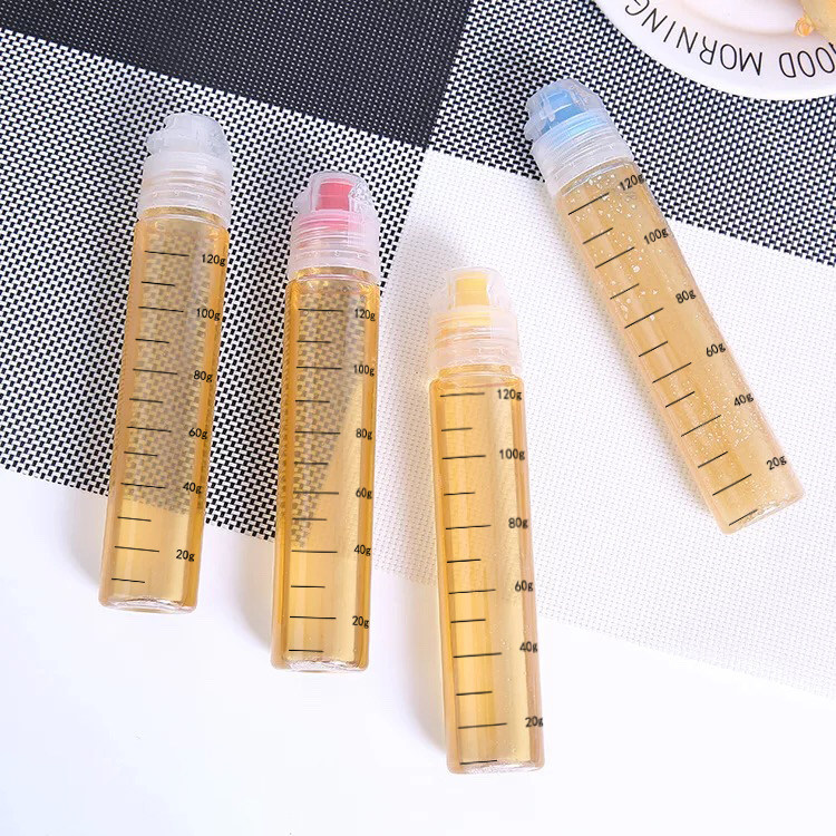 Honey bottle plastic bottle thickened honey plastic special can food grade pointed mouth squeeze portable mini